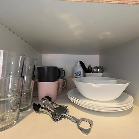 Classic Blue Studio-palanga Center, Private Bathroom No 31 *