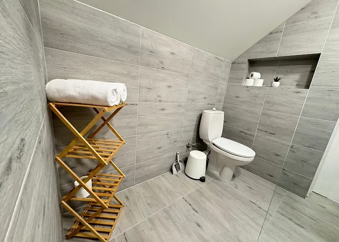 Classic Blue Studio-palanga Center, Private Bathroom No 31 Паланга